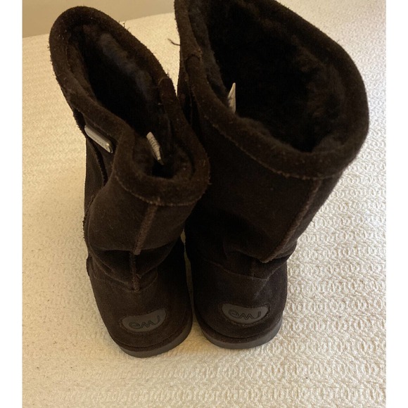 EMU UNISEX W10771 Paterson Lo Chocolate Suede Waterproof Mid Calf boots US F9 M8 - Picture 4 of 5